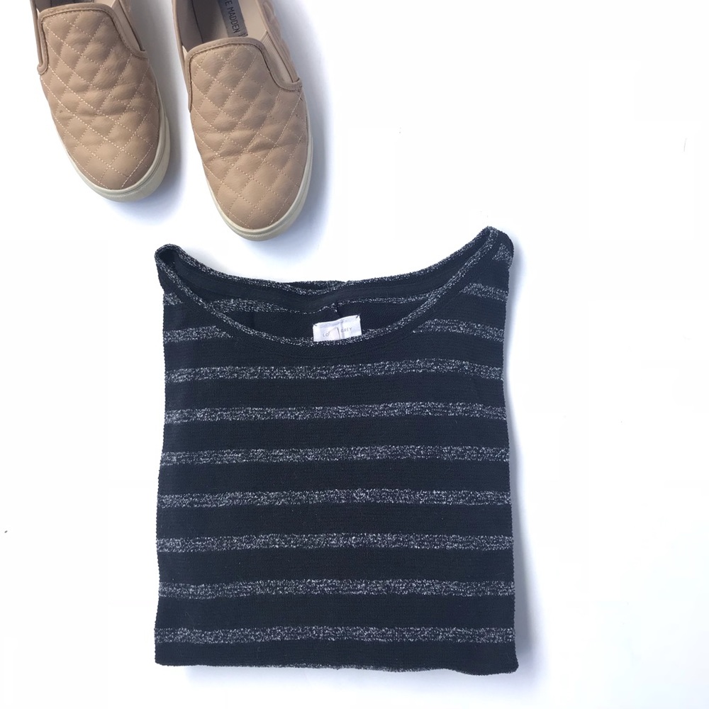 Lou + Grey semi sheer striped sweater - Picture 1 of 7
